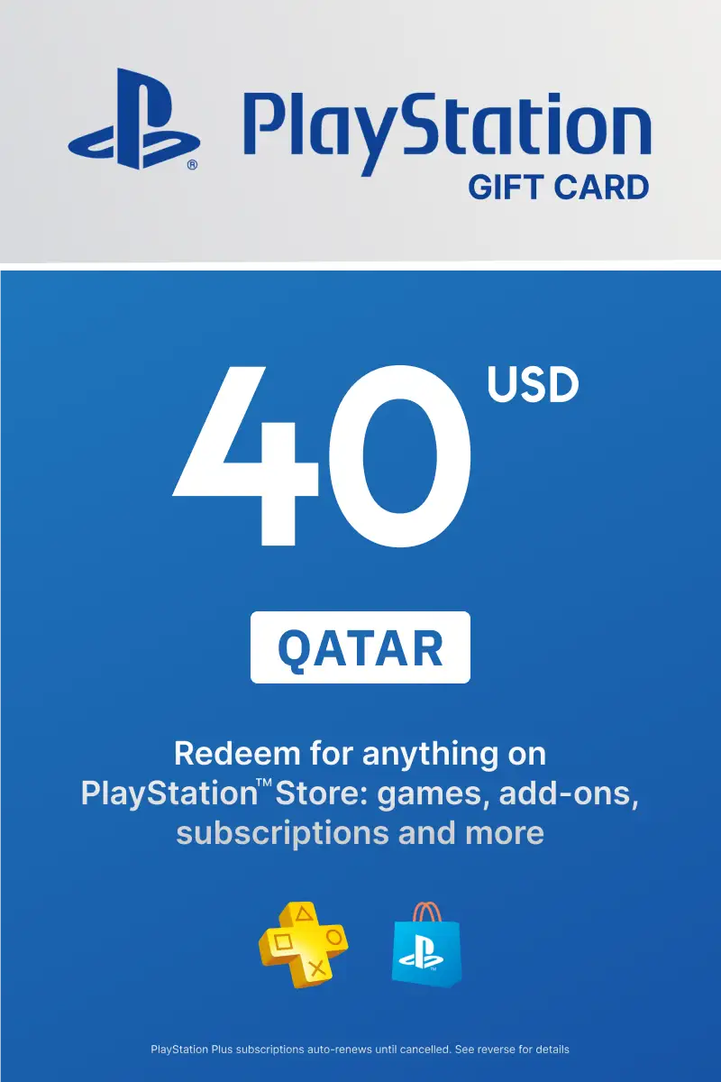 PlayStation Store 40 USD Gift Card (Qatar) - Digital Key