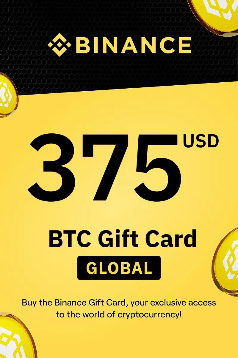 Binance (BTC) 375 USD Gift Card (Global) - Digital Key