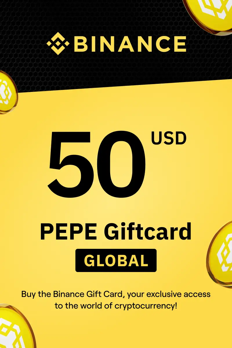 Binance (PEPE) 50 USD Gift Card (Global) - Digital Key