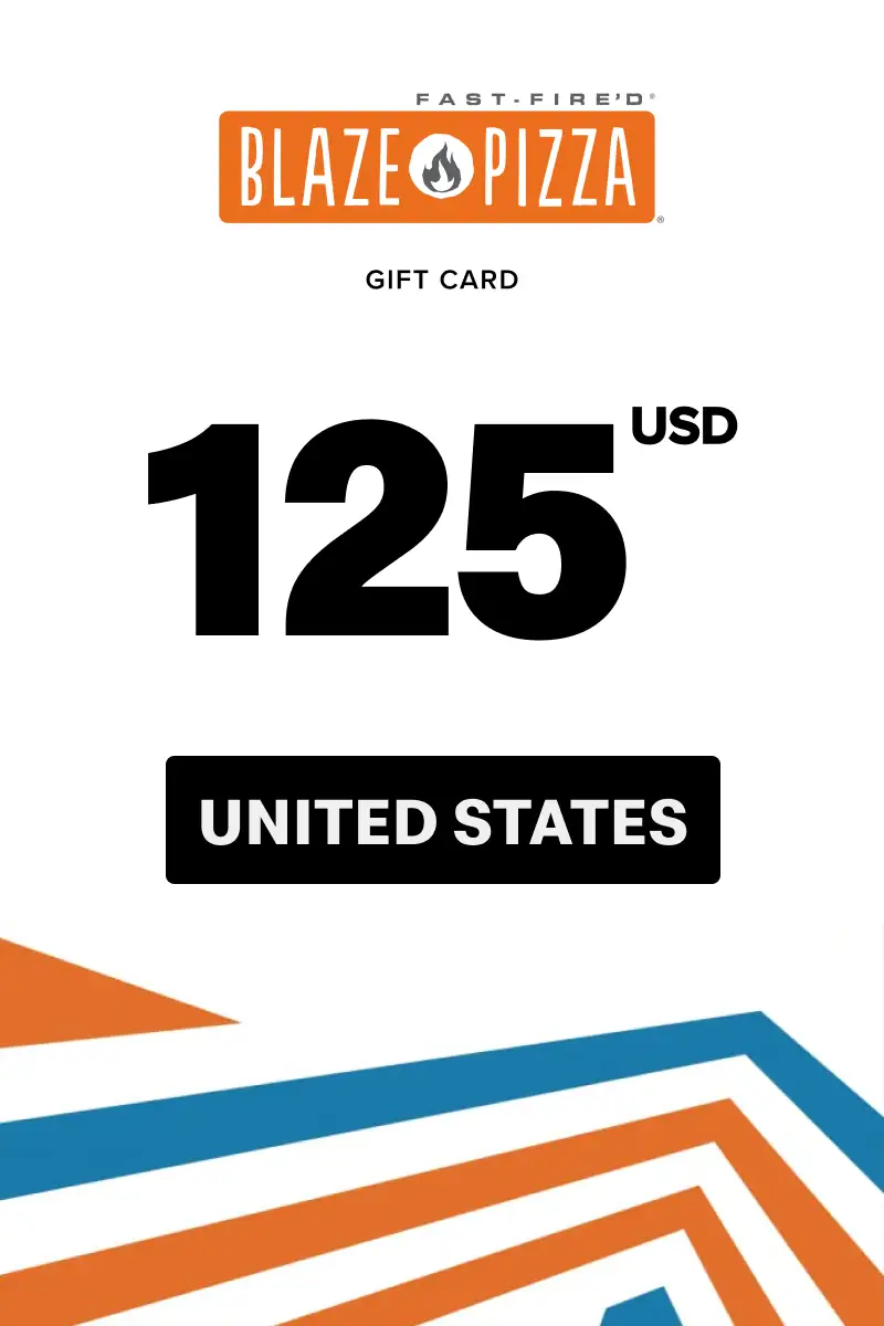 Blaze Pizza 125 USD Gift Card (United States) - Digital Key