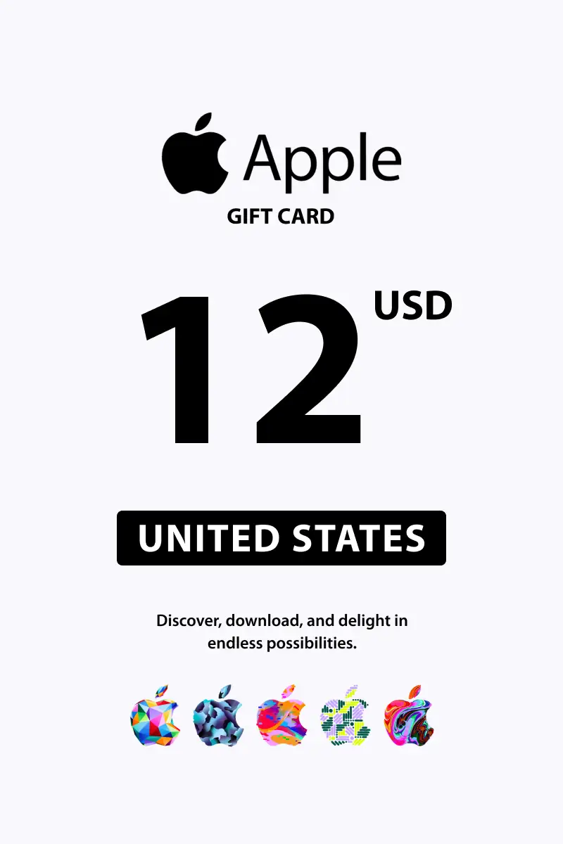 Apple 12 USD Gift Card (United States) - Digital Key