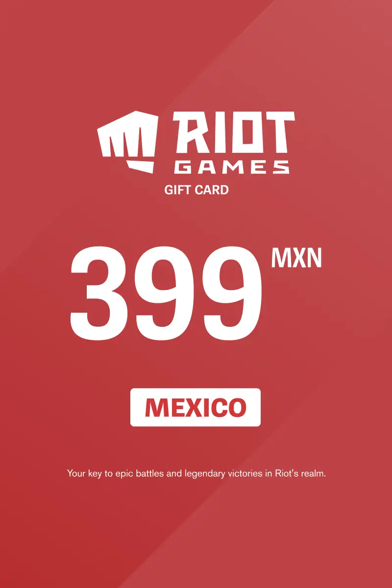 Riot Access 399 MXN Gift Card (Mexico) - Digital Key