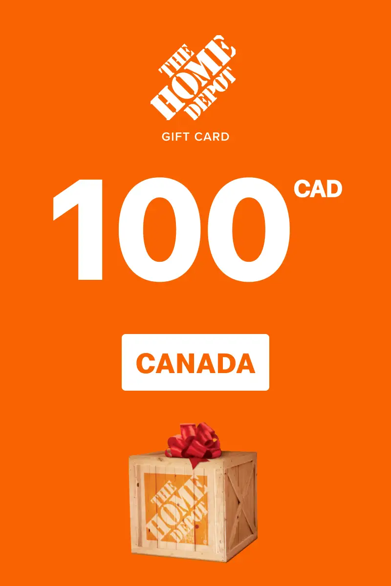 Home Depot 100 CAD Gift Card (Canada) - Digital Key