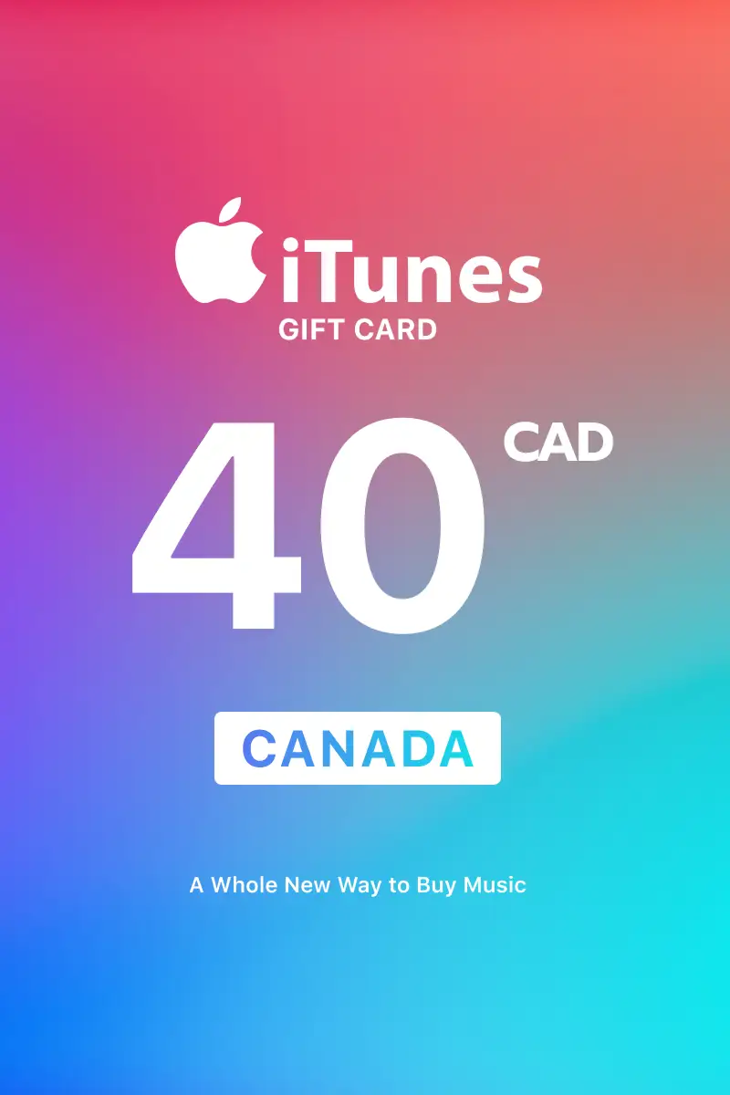 Apple iTunes 40 CAD Gift Card (Canada) - Digital Key