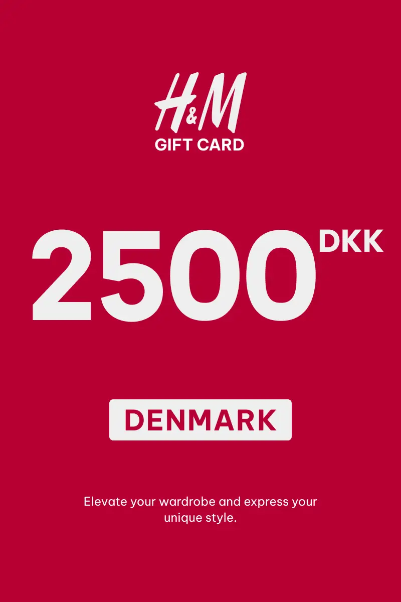 HandM 2500 DKK Gift Card (Denmark) - Digital Key