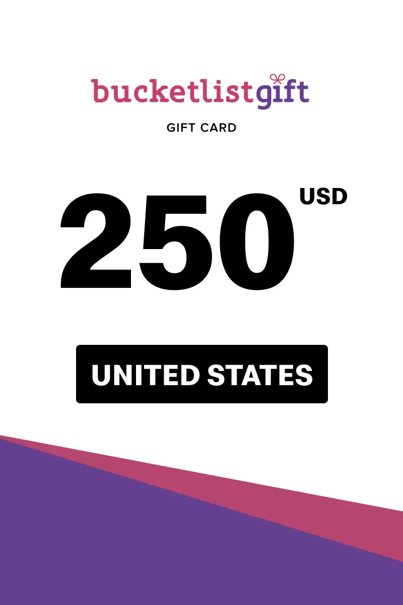 BucketlistGift 250 USD Gift Card (United States) - Digital Key