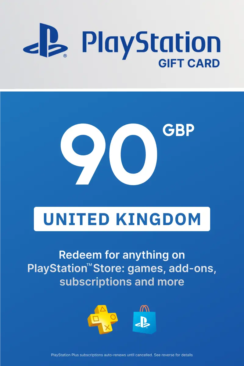 PlayStation Store 90 GBP Gift Card (United Kingdom) - Digital Key