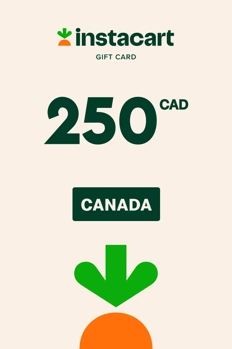 Instacart 250 CAD Gift Card (Canada) - Digital Key
