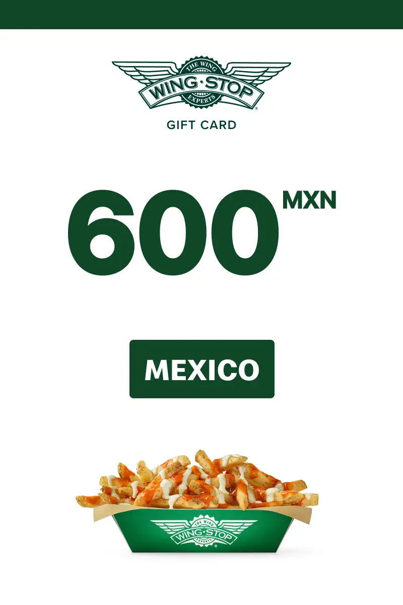 Wing Stop 600 MXN Gift Card (Mexico) - Digital Key