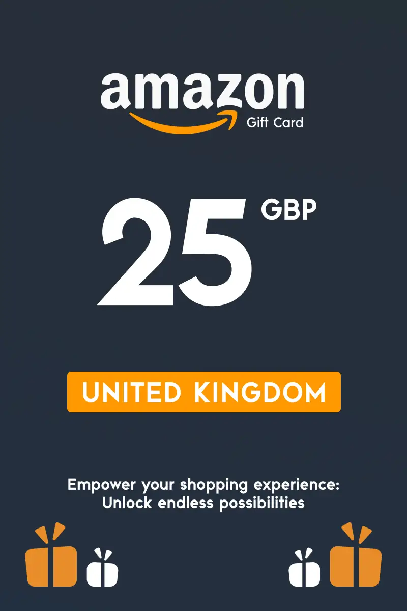 Amazon 25 GBP Gift Card (United Kingdom) - Digital Key