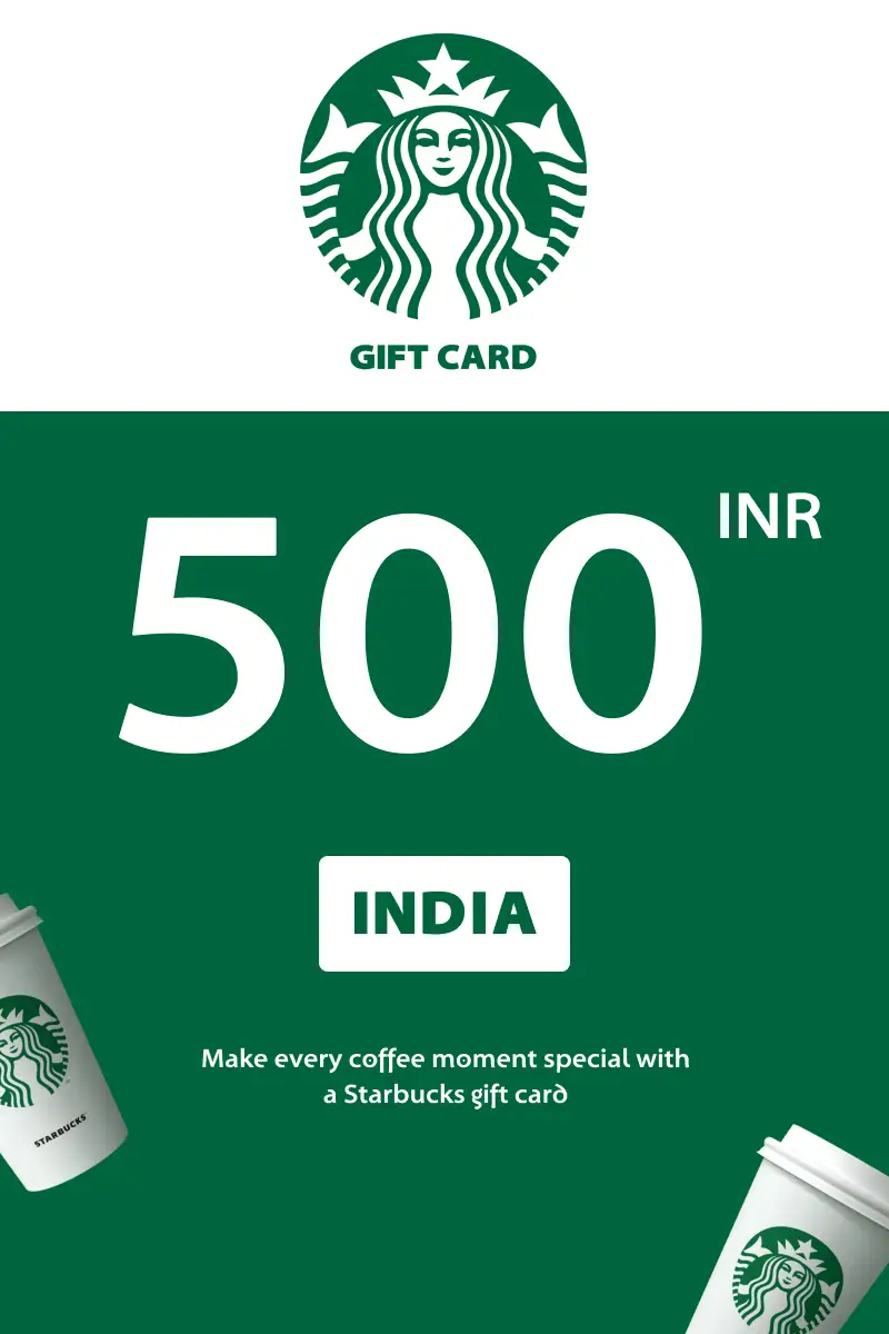 Starbucks 500 INR Gift Card (India) - Digital Key