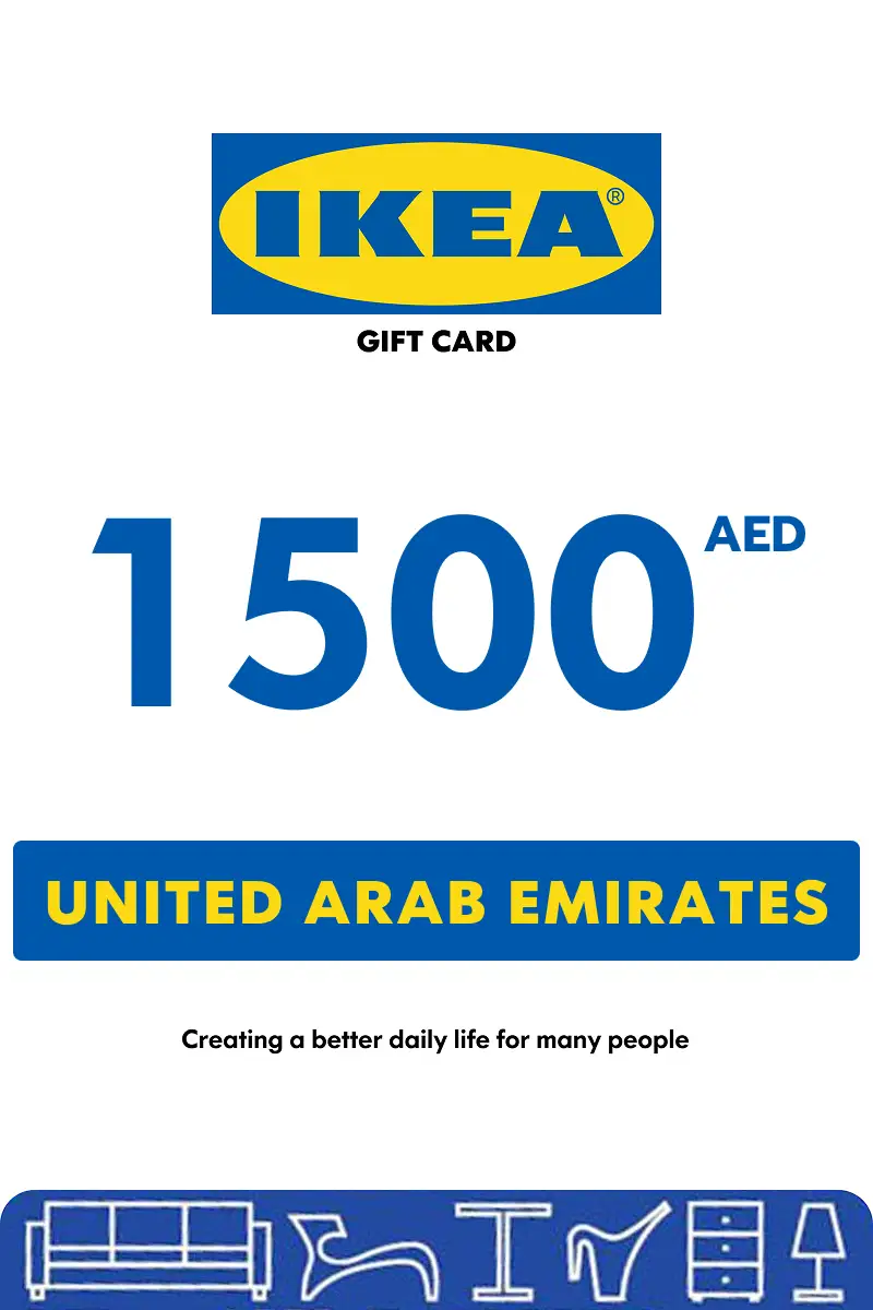 IKEA 1500 AED Gift Card (United Arab Emirates) - Digital Key