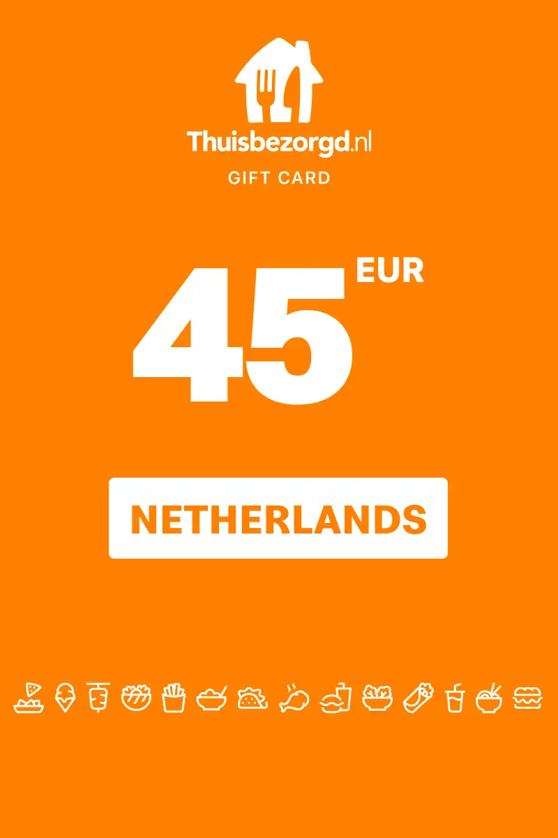 Thuisbezorgd.nl 45 EUR Gift Card (Netherlands) - Digital Key