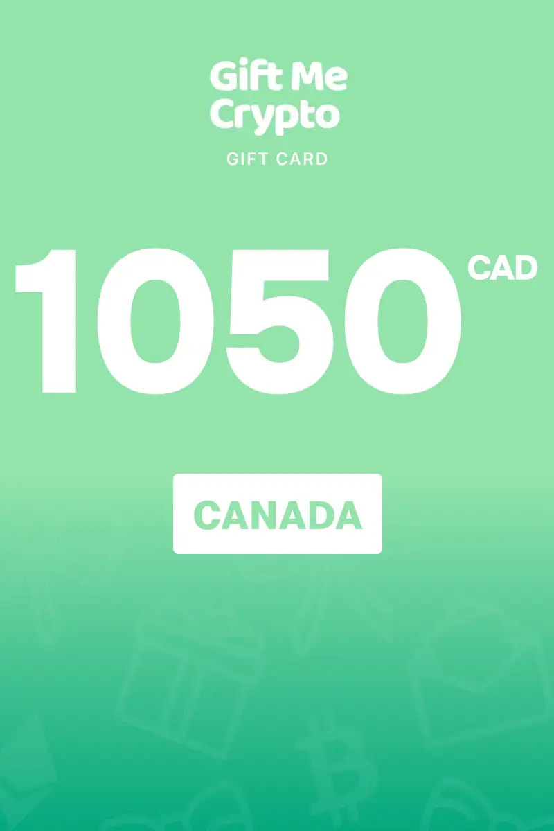Gift Me Crypto 1050 CAD Gift Card (Canada) - Digital Key