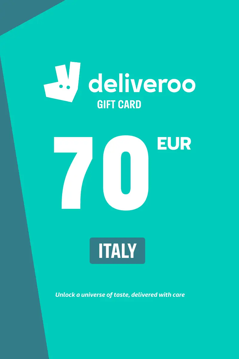 Deliveroo 70 EUR Gift Card (Italy) - Digital Key
