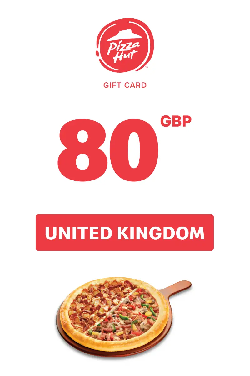 Pizza Hut 80 GBP Gift Card (United Kingdom) - Digital Key