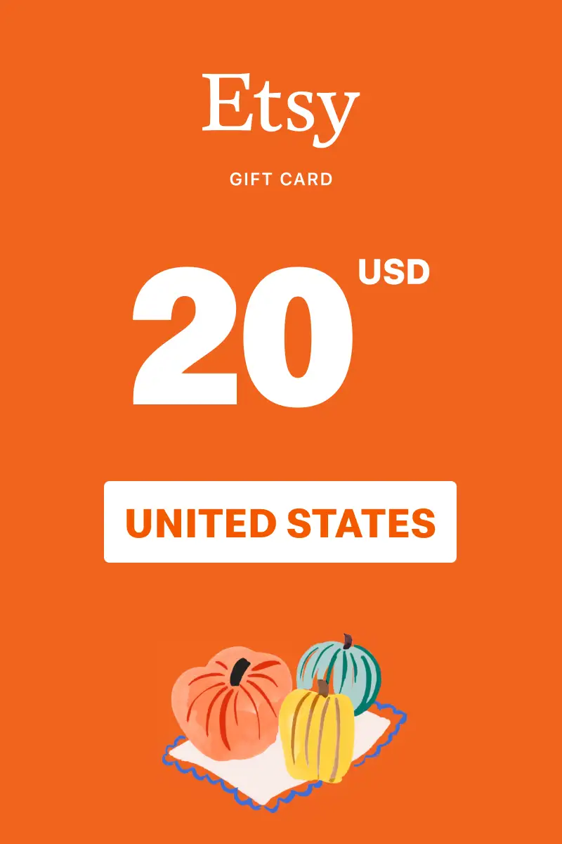 Etsy 20 USD Gift Card (United States) - Digital Key