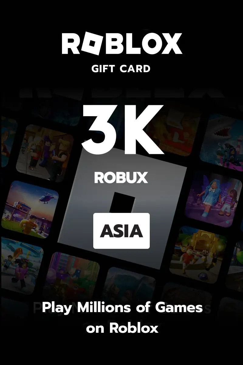Roblox 3000 Robux (Asia) - Digital Key