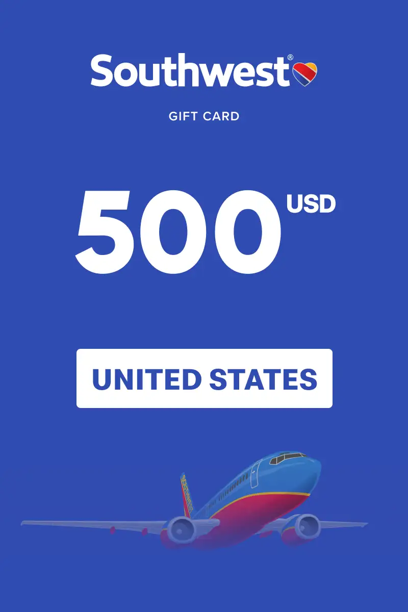 Southwest Airlines 500 USD Gift Card (United States) - Digital Key