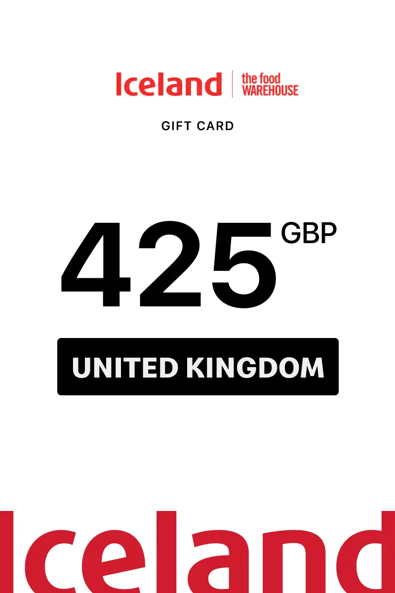 Iceland 425 GBP Gift Card (United Kingdom) - Digital Key
