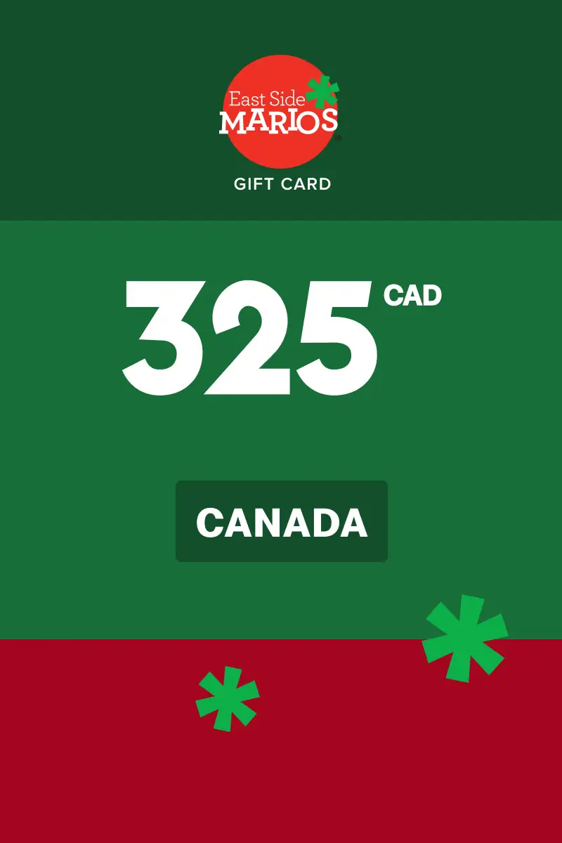 East Side Mario's 325 CAD Gift Card (Canada) - Digital Key