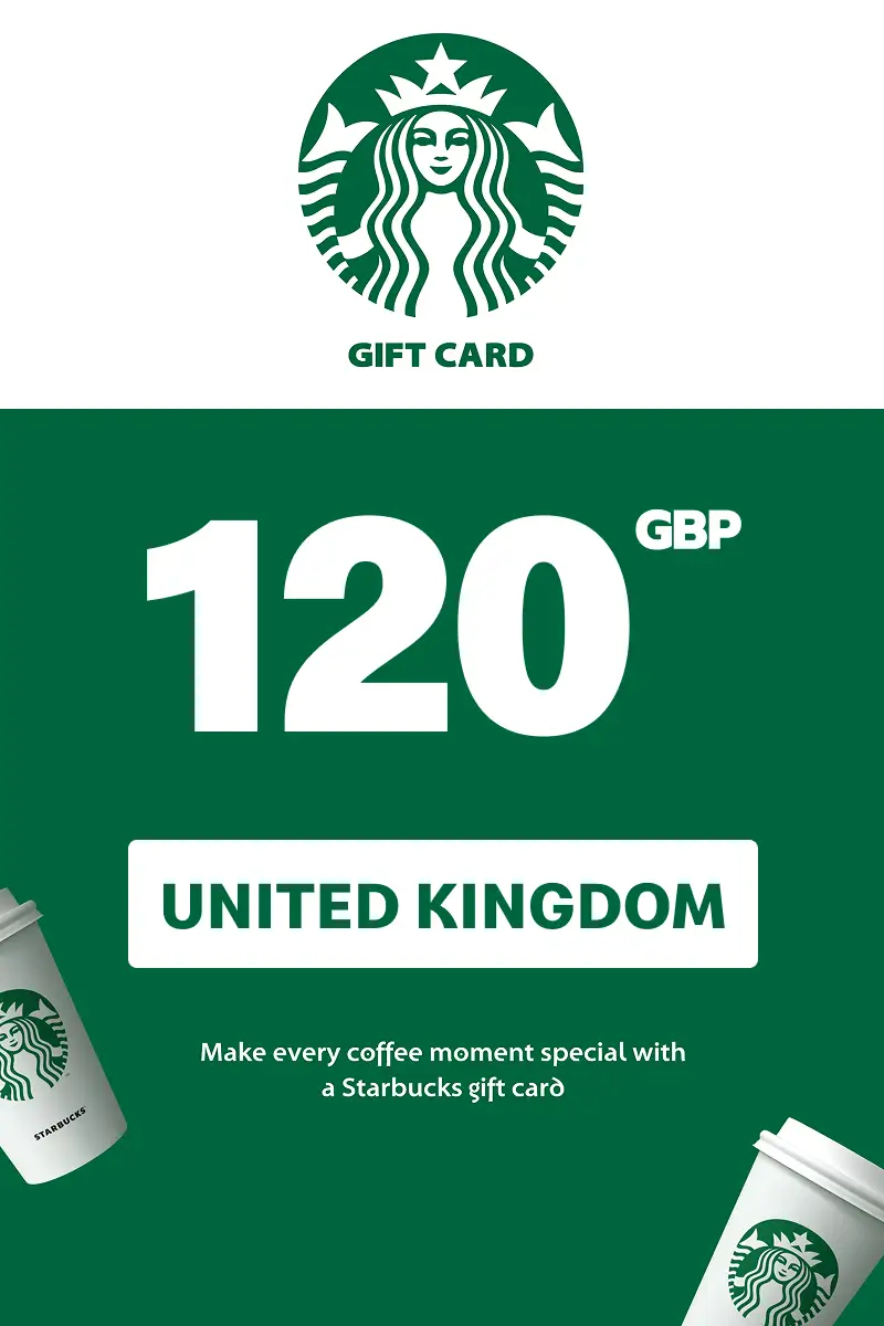 Starbucks 120 GBP Gift Card (United Kingdom) - Digital Key