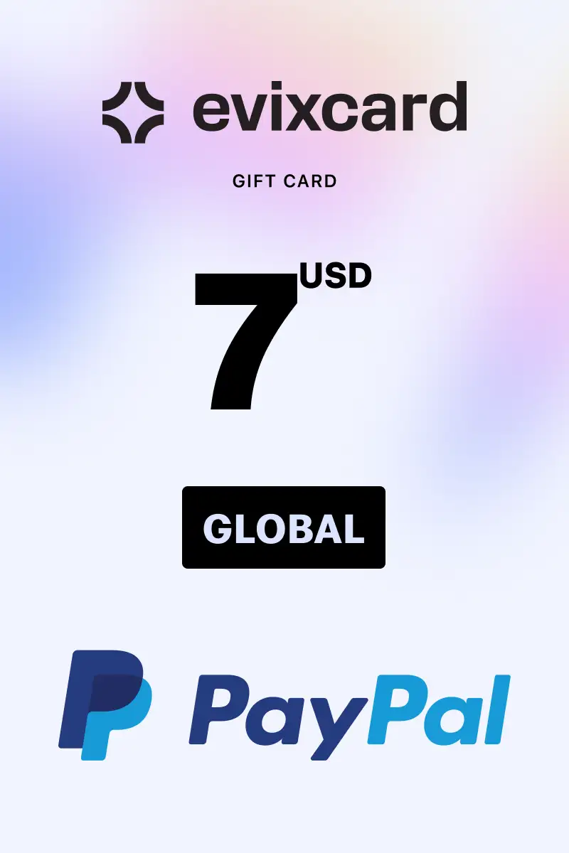 EvixCard PayPal 7 USD Gift Card (Global) - Digital Key