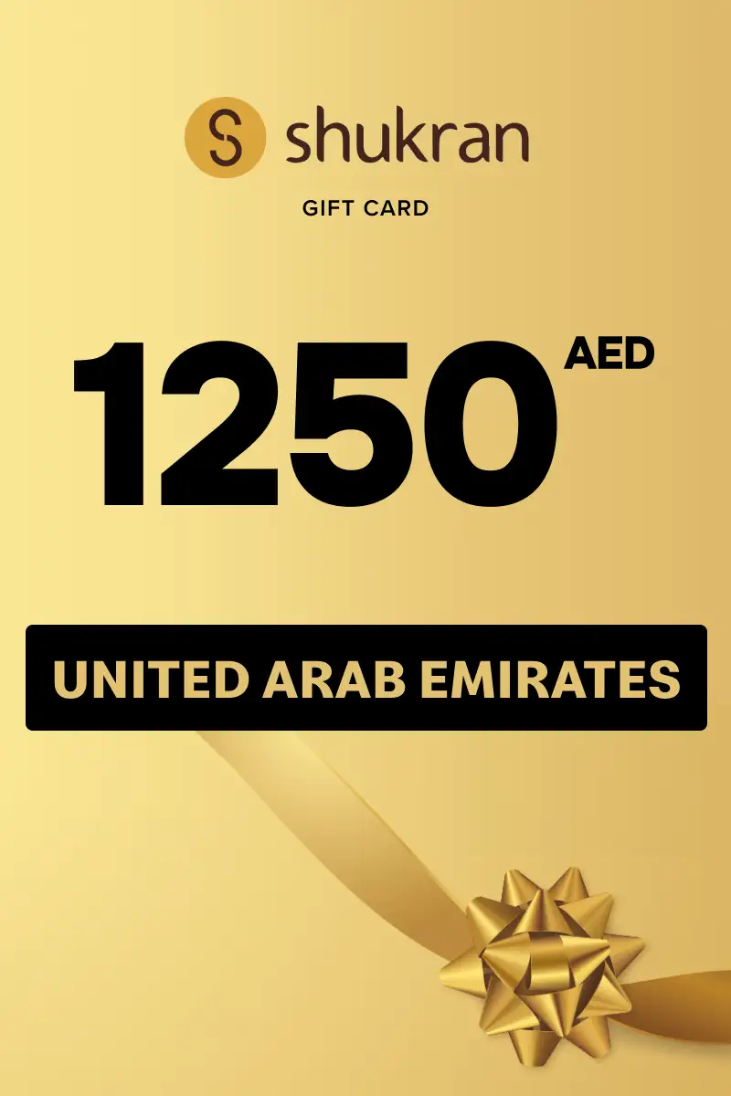 Shukran 1250 AED Gift Card (United Arab Emirates) - Digital Key