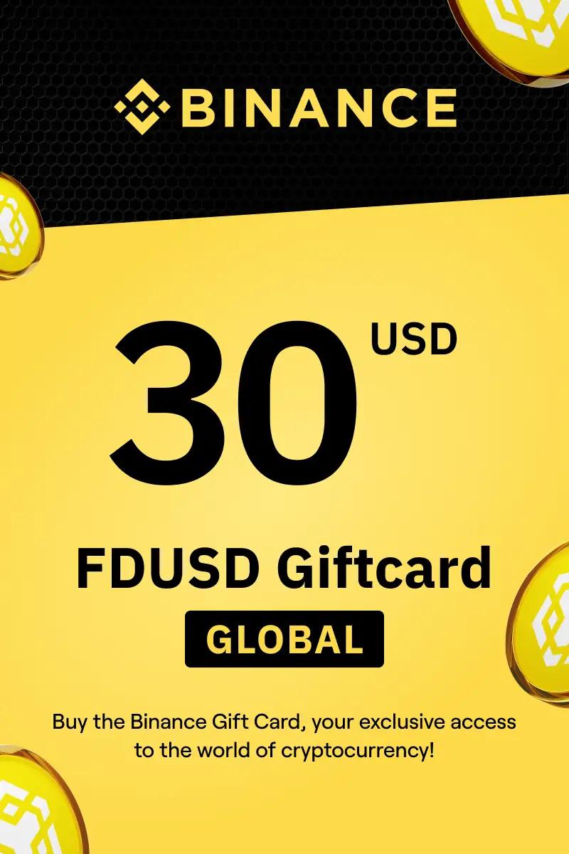 Binance (FDUSD) 30 USD Gift Card (Global) - Digital Key