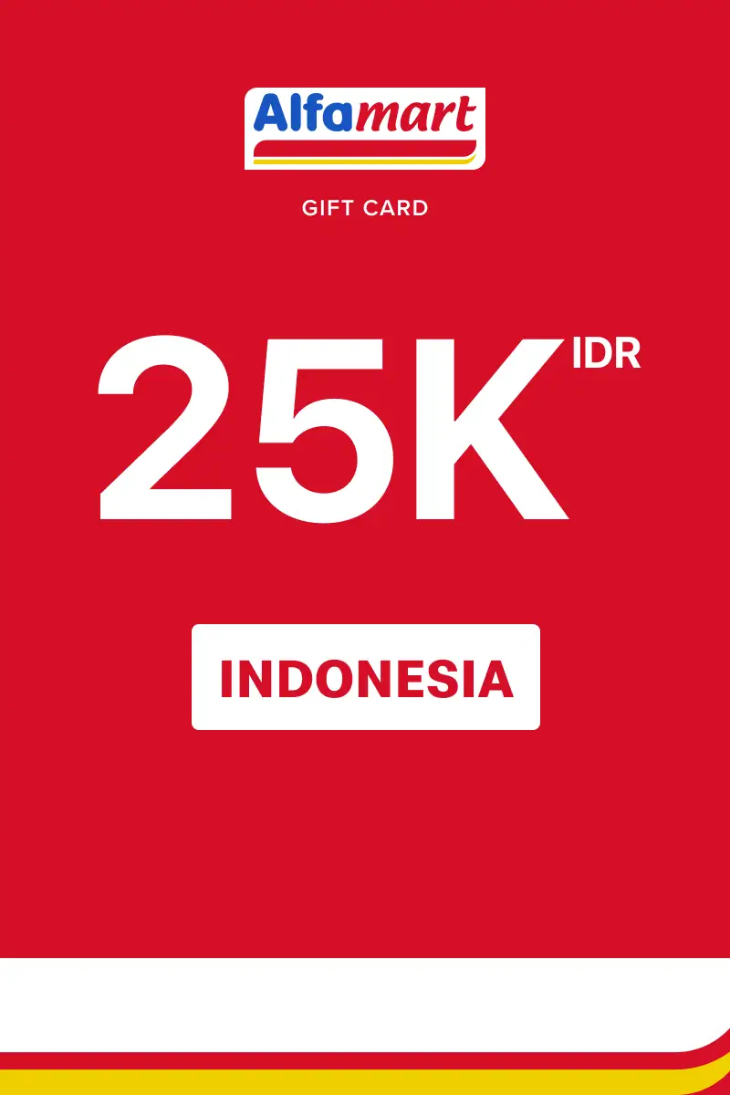 Alfamart 25000 IDR Gift Card (Indonesia) - Digital Key