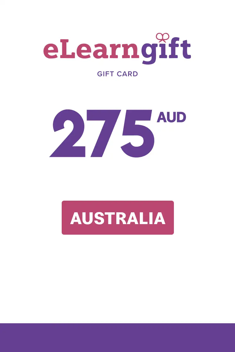 eLearnGift 275 AUD Gift Card (Australia) - Digital Key