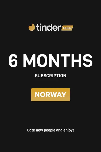 Tinder Gold 6 Months Subscription (Norway) - Digital Key