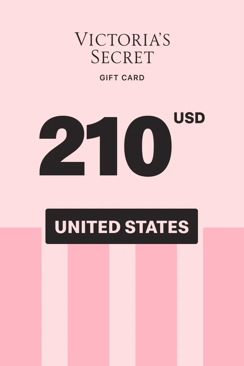 Victoria's Secret Pink 210 USD Gift Card (United States) - Digital Key
