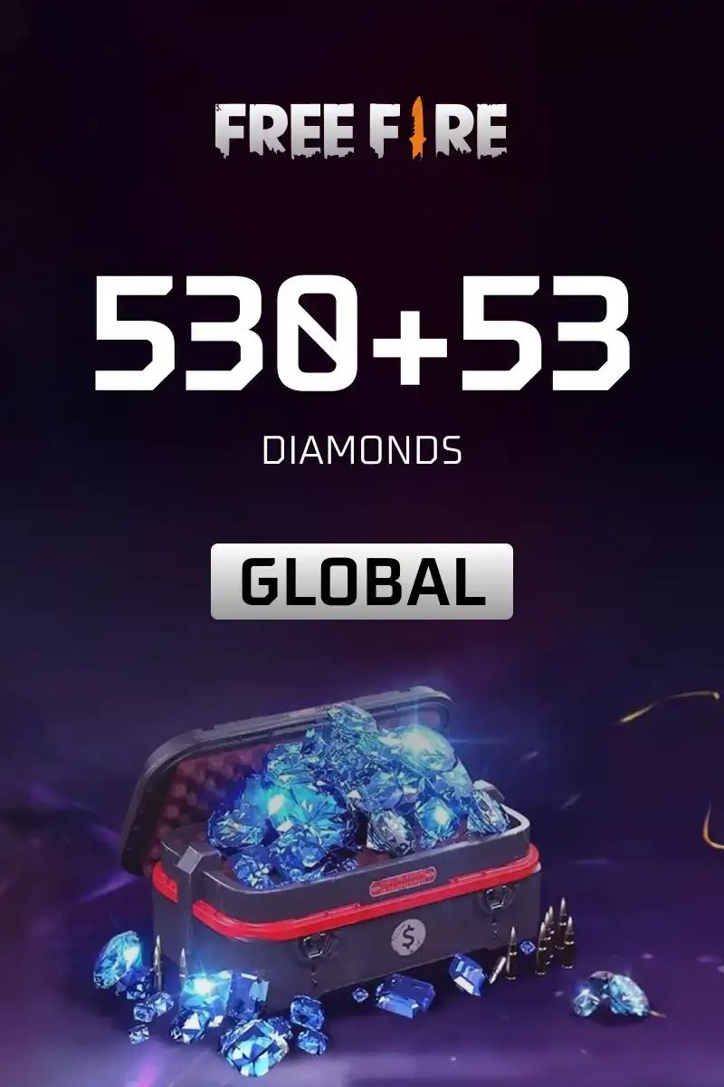 Garena Free Fire - 530 + 53 Diamonds (Global) - Digital Key