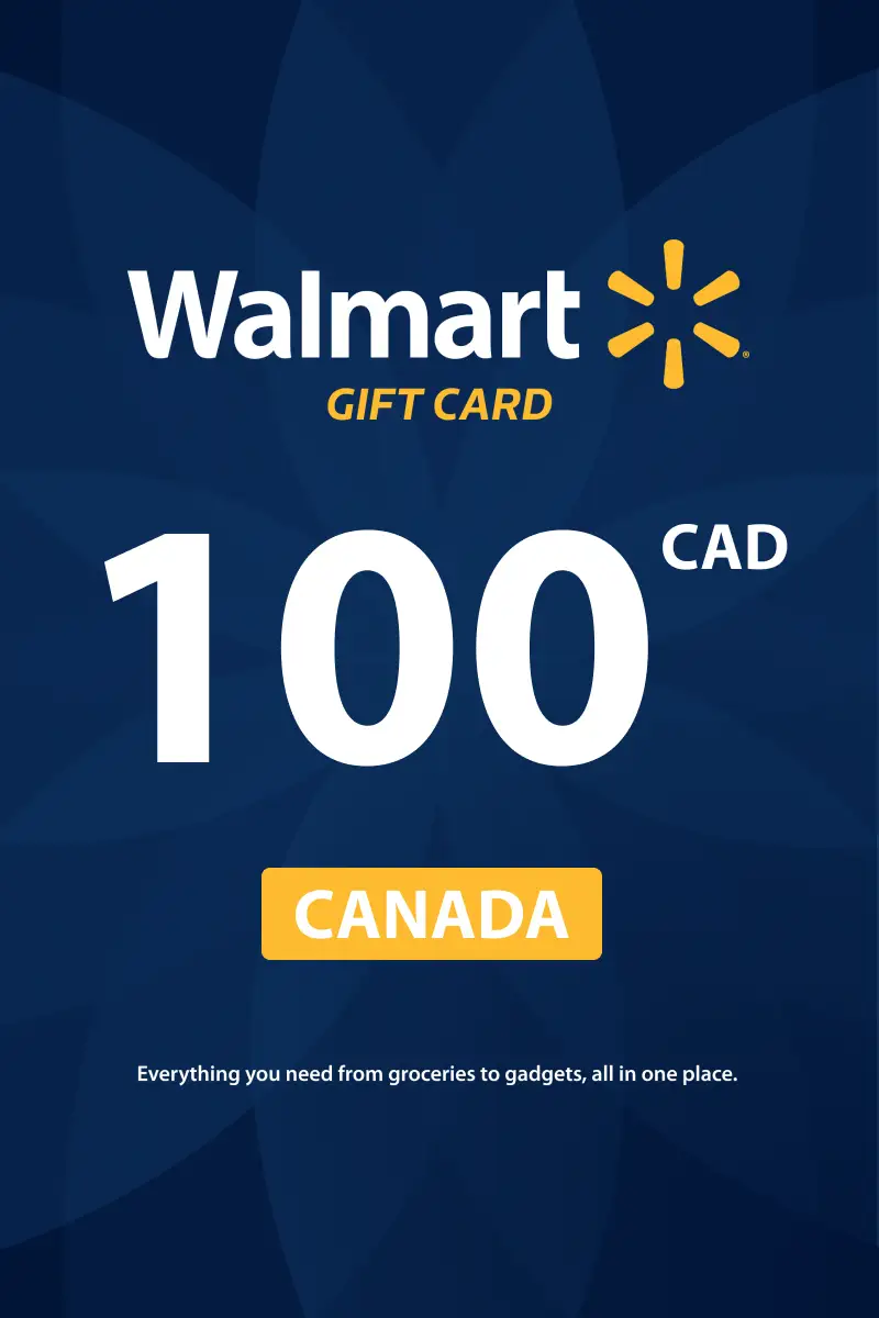 Walmart 100 CAD Gift Card (Canada) - Digital Key