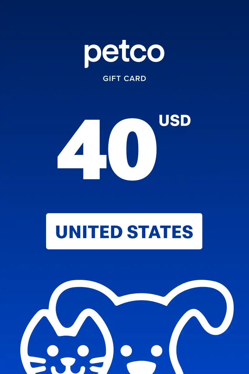 Petco 40 USD Gift Card (United States) - Digital Key