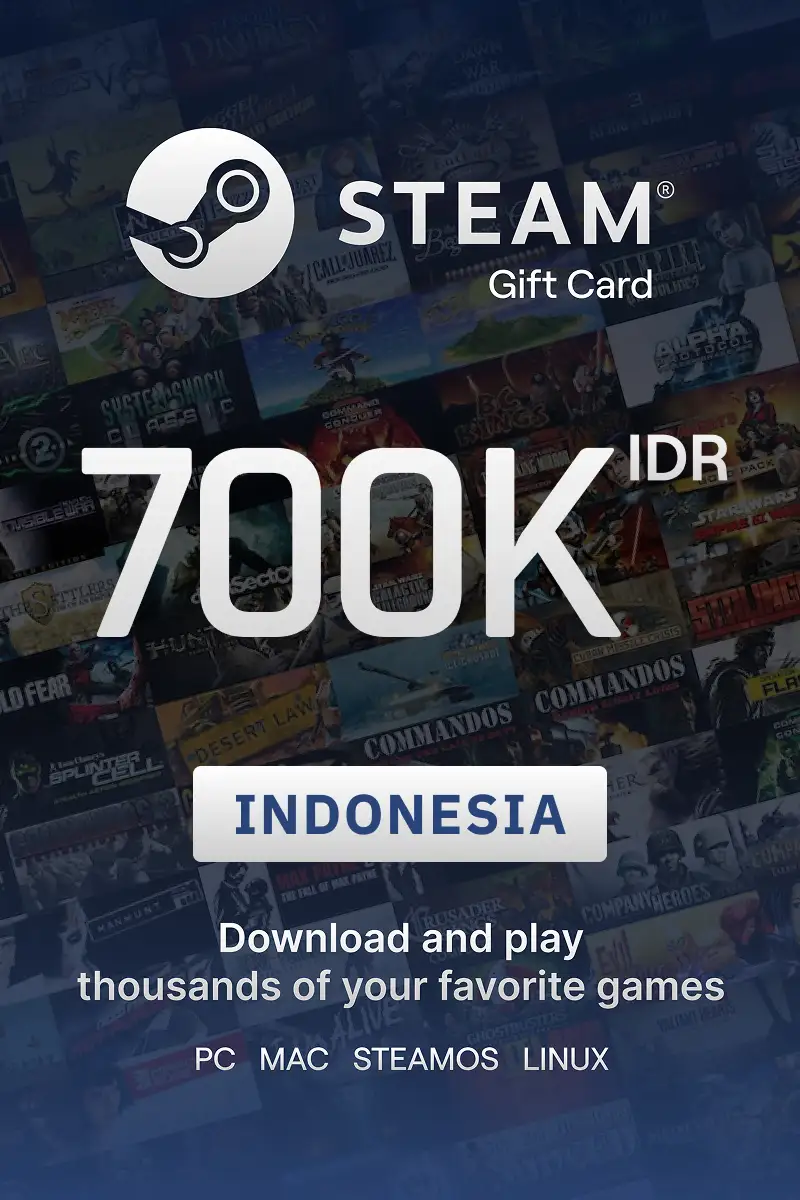 Steam Wallet 700000 IDR Gift Card (Indonesia) - Digital key