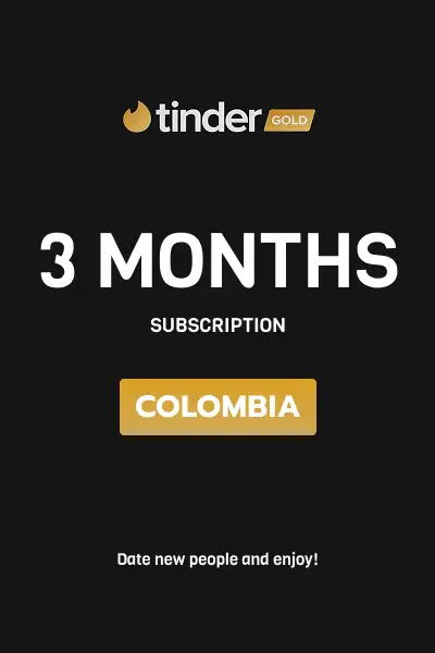 Tinder Gold 3 Months Subscription (Colombia) - Digital Key