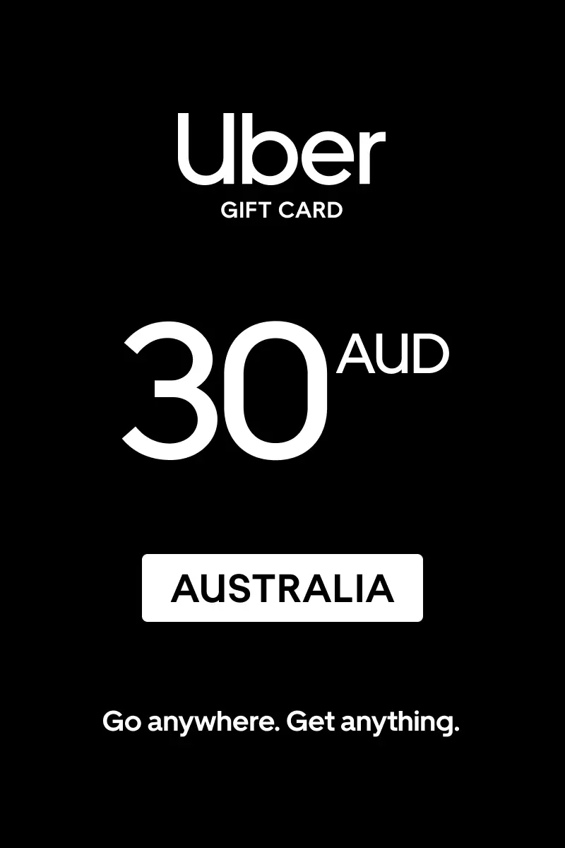 Uber 30 AUD Gift Card (Australia) - Digital Key