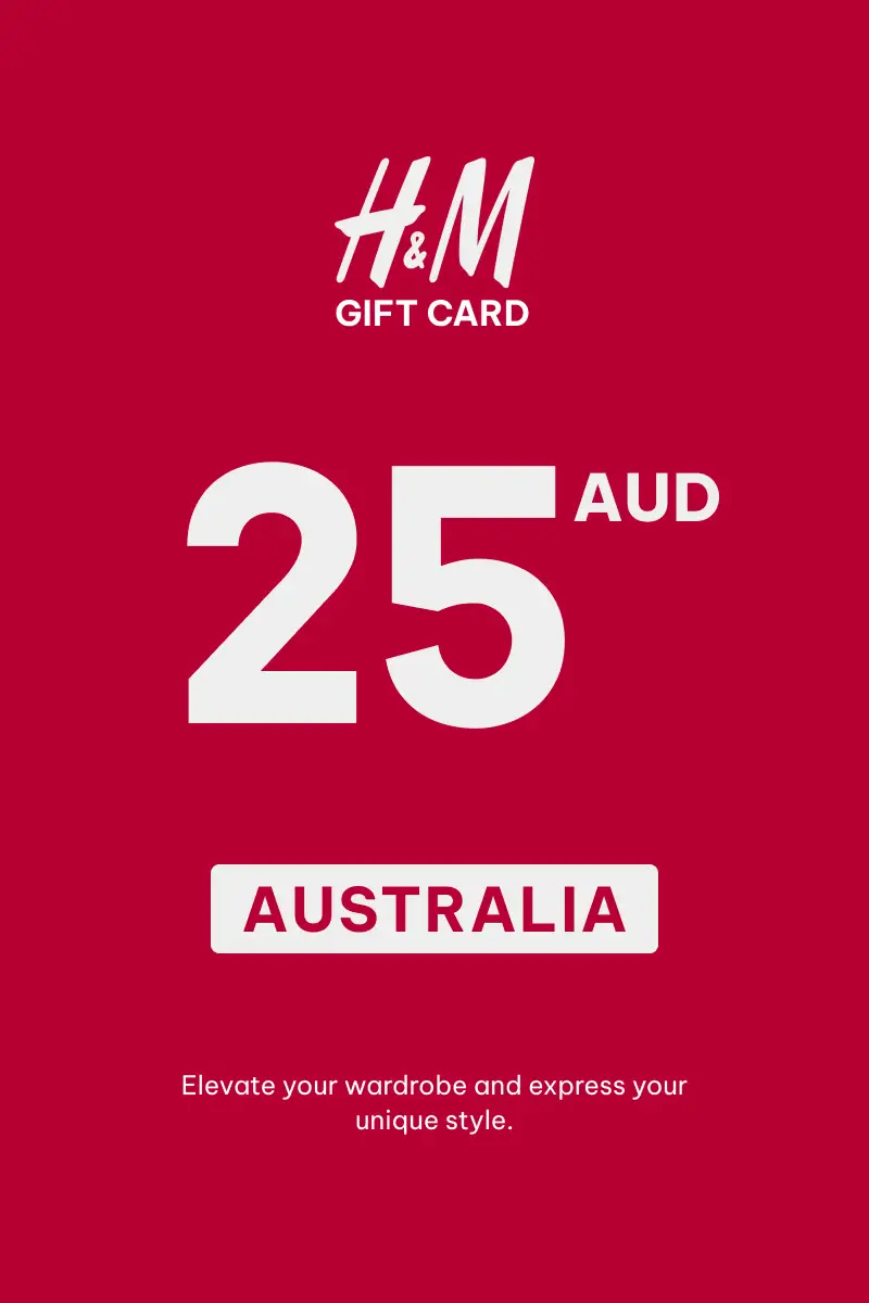 HandM 25 AUD Gift Card (Australia) - Digital Key