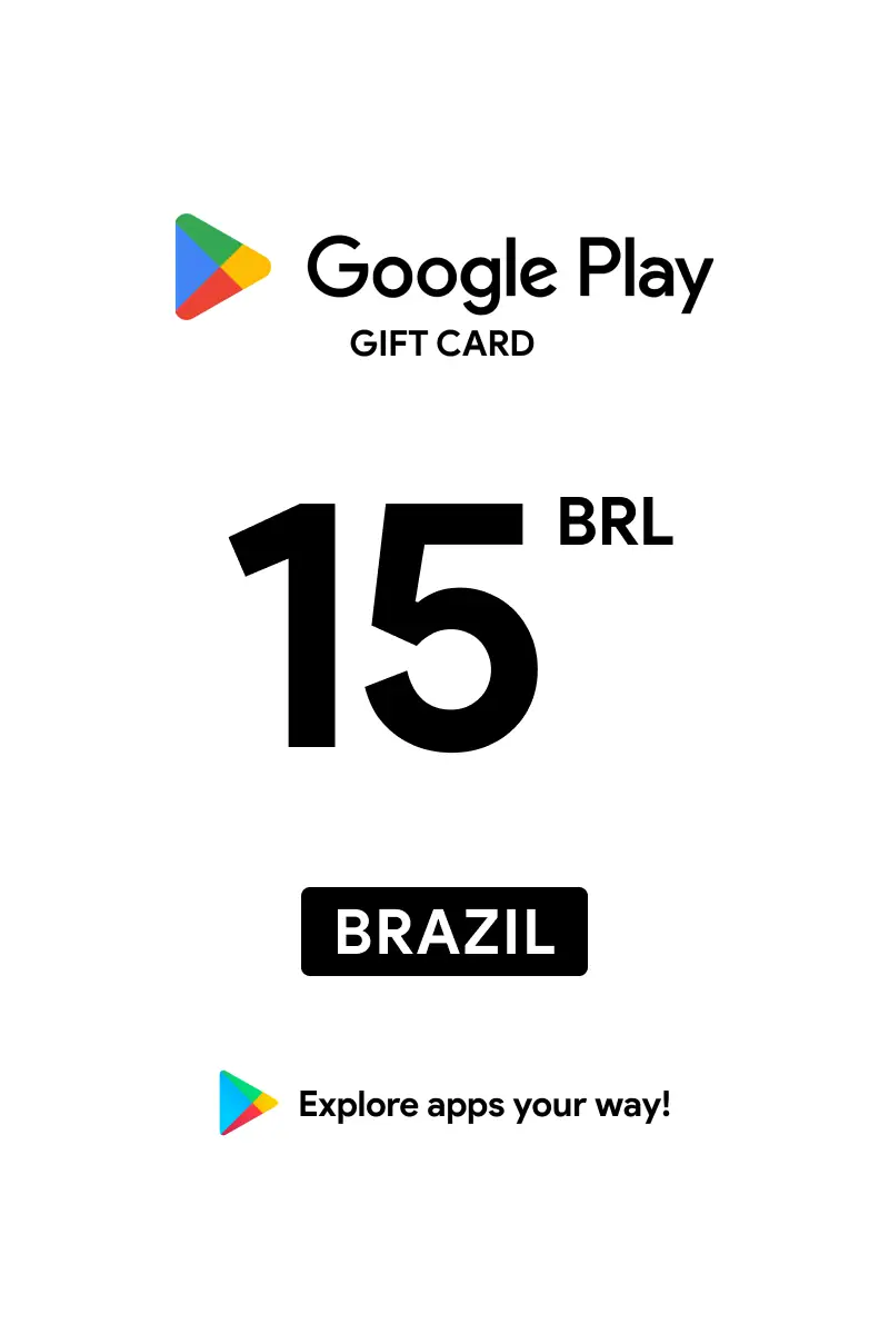 Google Play 15 BRL Gift Card (Brazil) - Digital Key