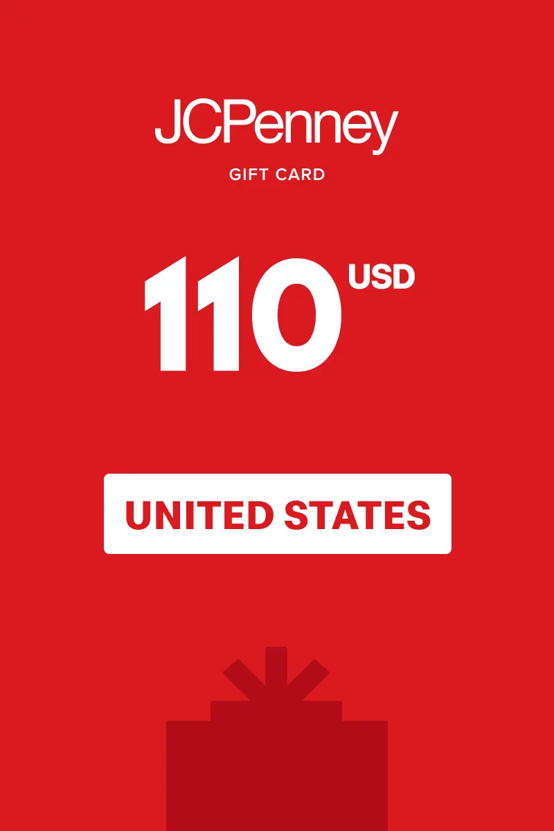 JCPenney 110 USD Gift Card (United States) - Digital Key