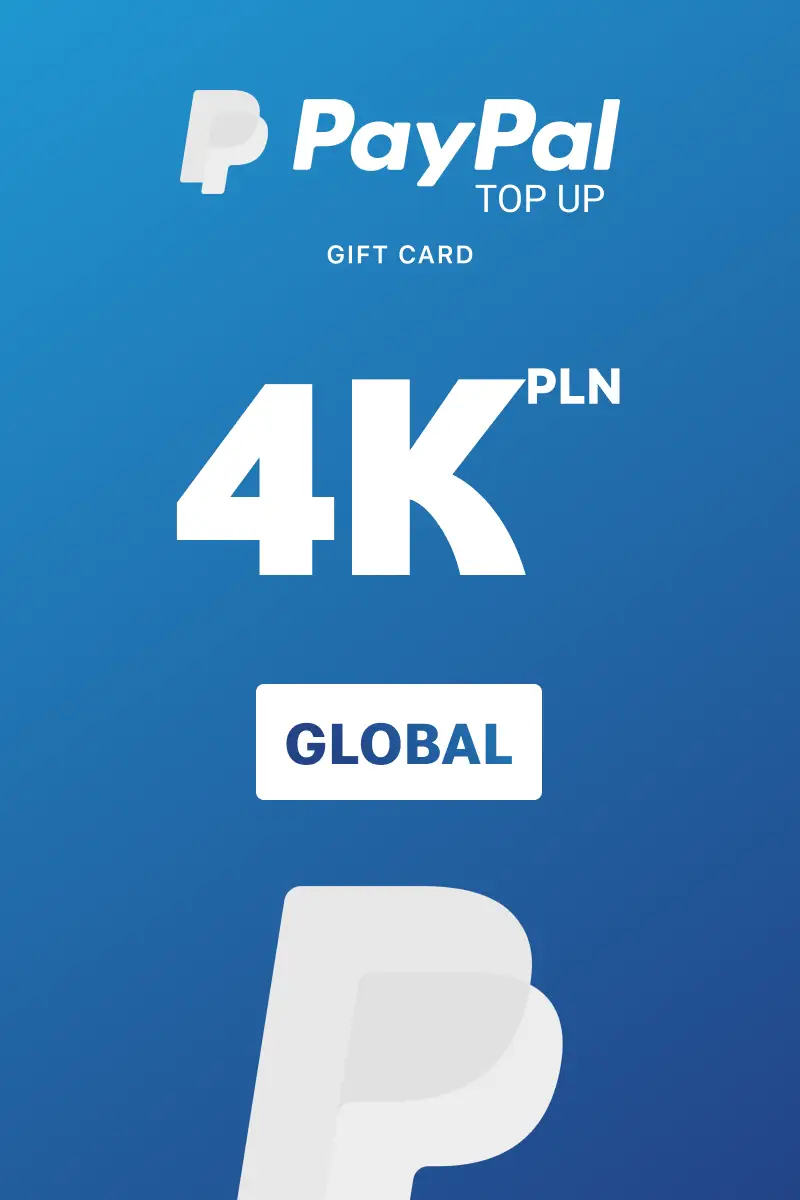 PayPal Instant Top Up 4000 PLN Gift Card (Global) - Digital Key