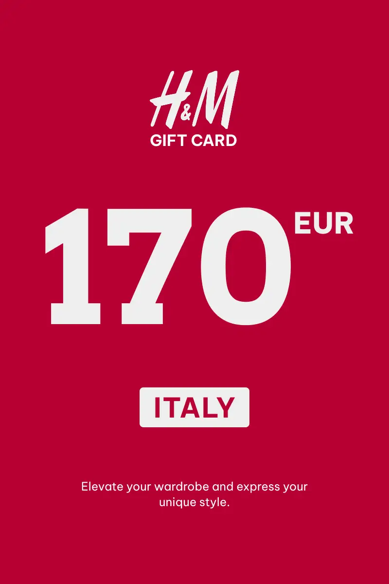 HandM 170 EUR Gift Card (Italy) - Digital Key