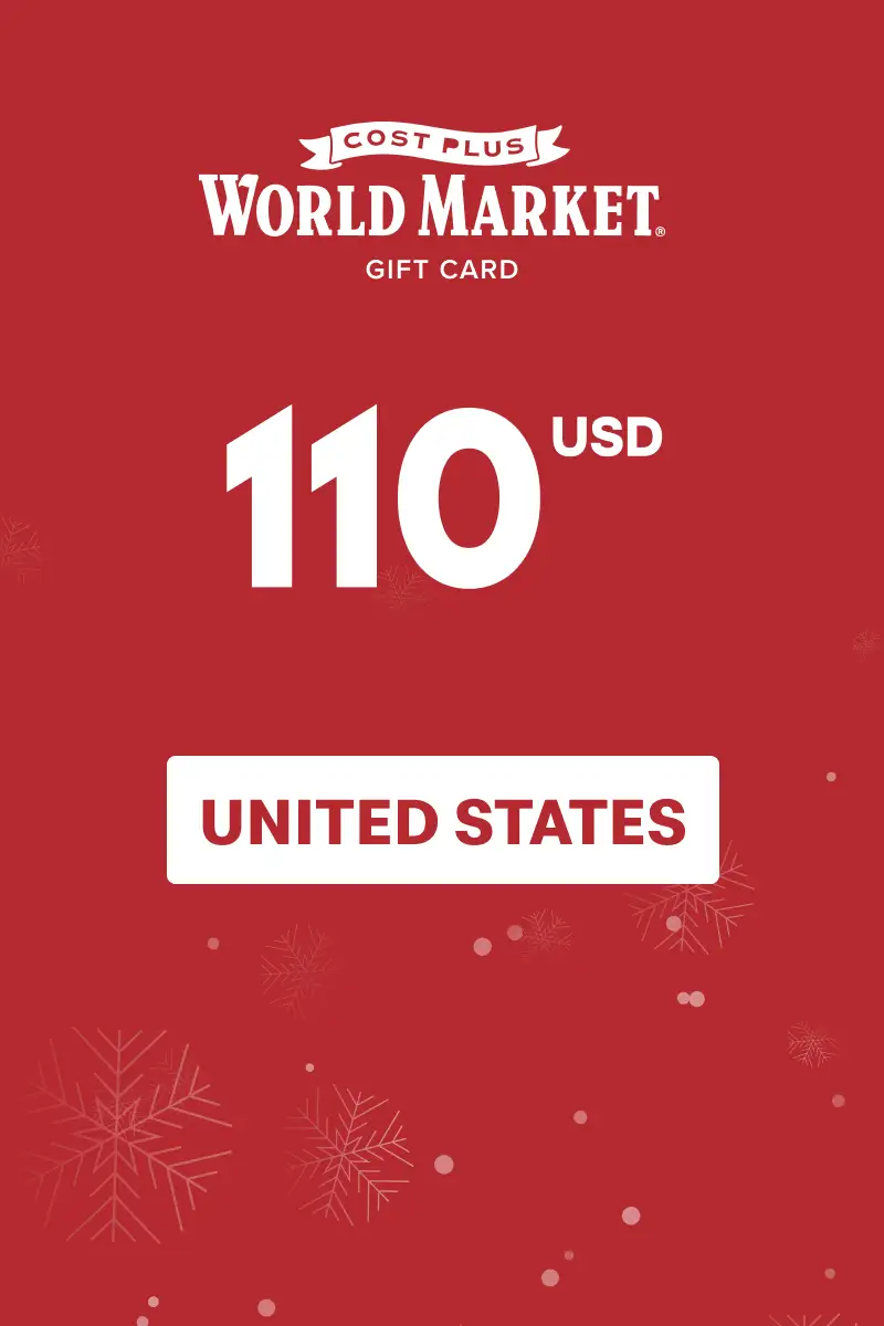 Cost Plus World Market 110 USD Gift Card (United States) - Digital Key