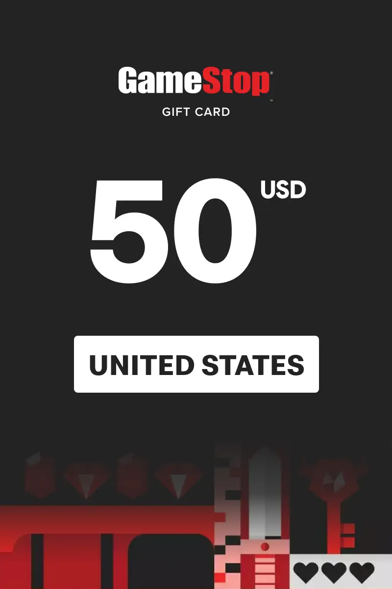 GameStop 50 USD Gift Card (United States) - Digital Key