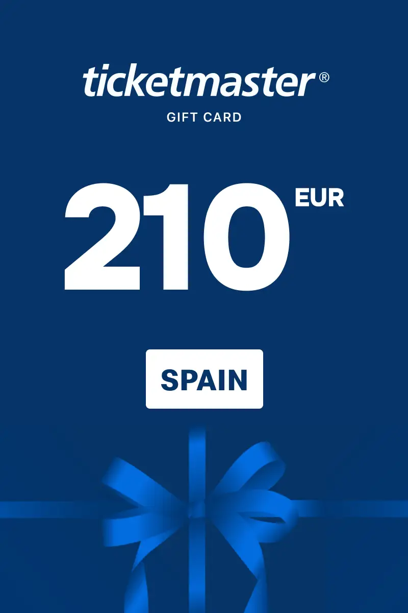 Ticketmaster 210 EUR Gift Card (Spain) - Digital Key