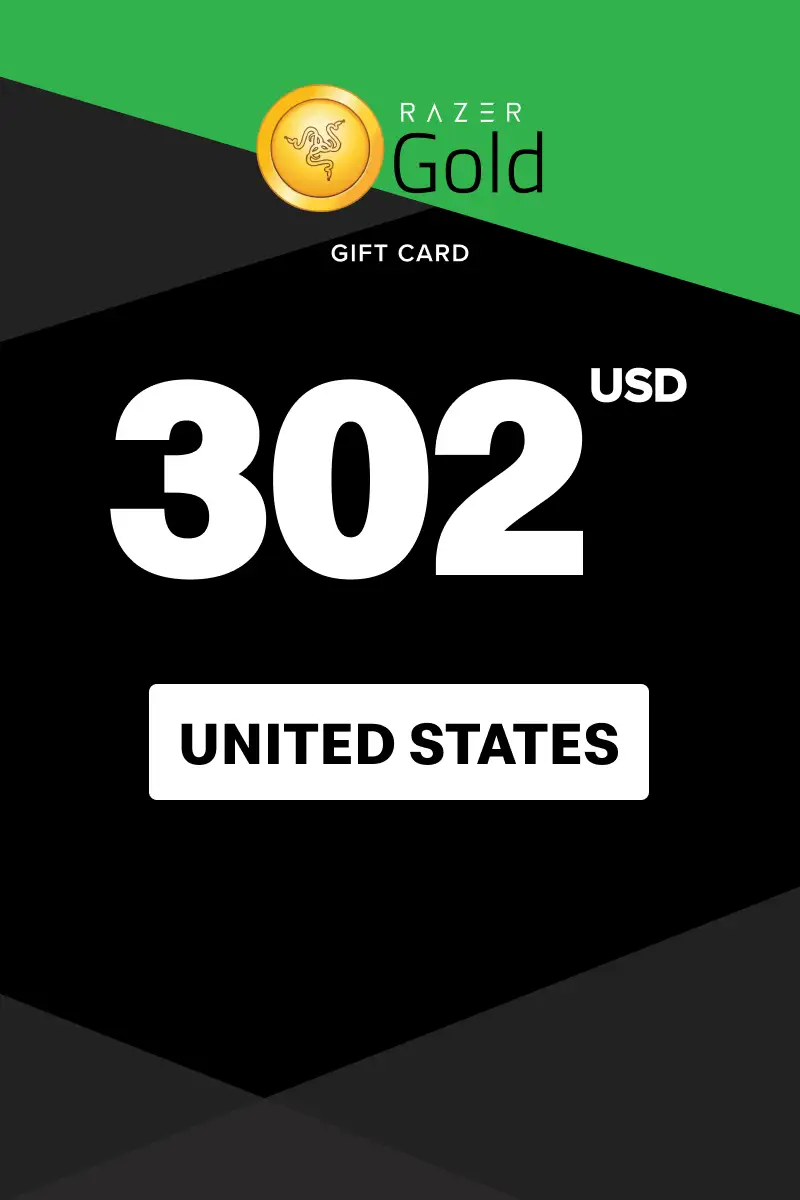 Razer Gold 302 USD Gift Card (United States) - Digital Key afbeelding 1