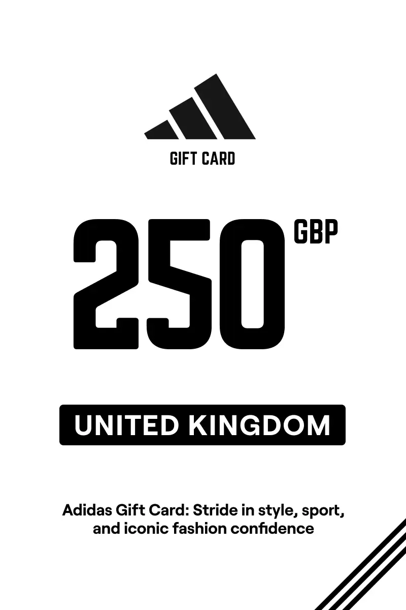 Adidas 250 GBP Gift Card (United Kingdom) - Digital Key
