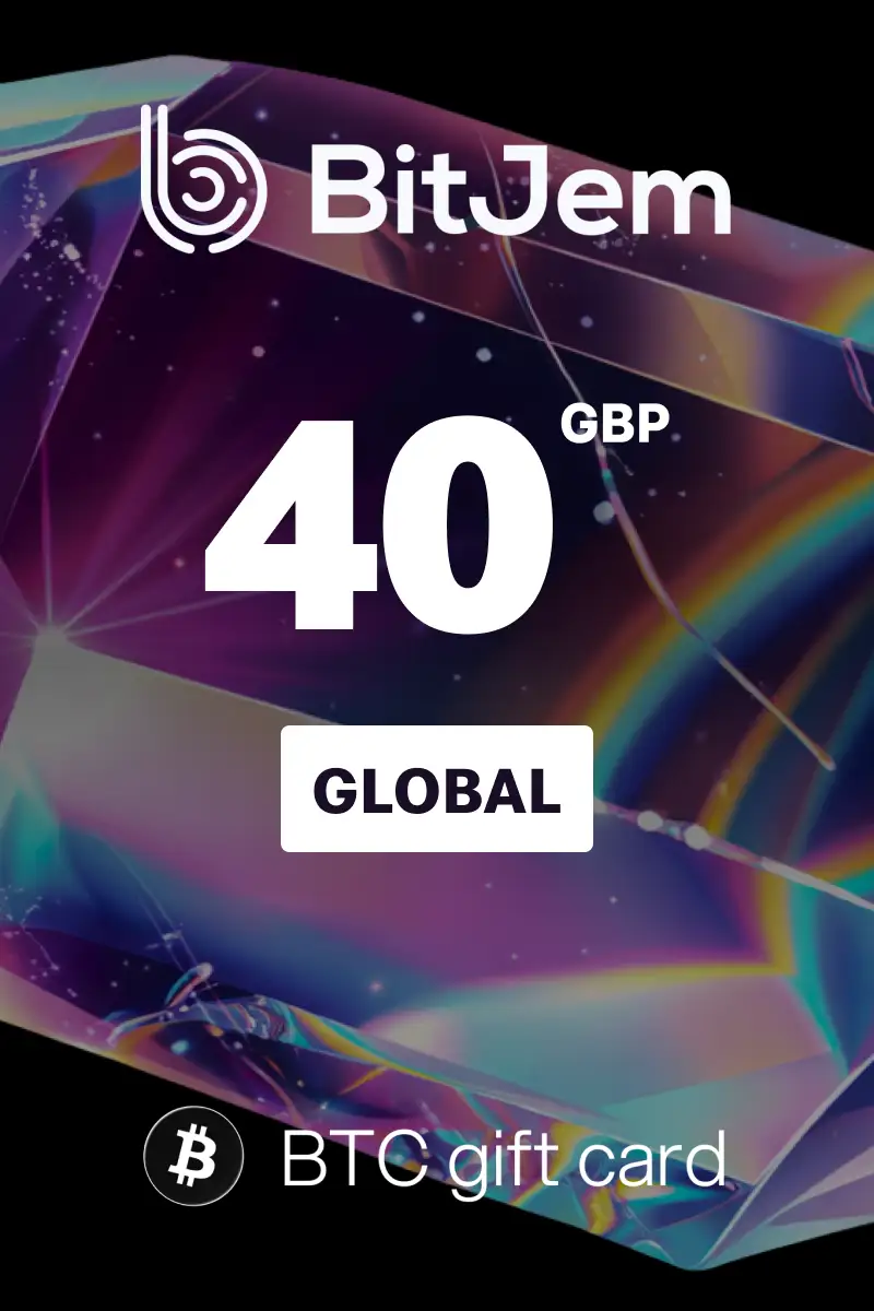 BitJem (BTC) 40 GBP Crypto Gift Card (Global) - Digital Key